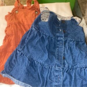 1 denim jumper and 1 tshirt jumper